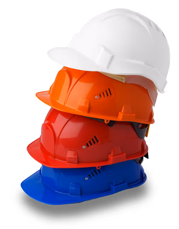 Caschi da cantiere colorati