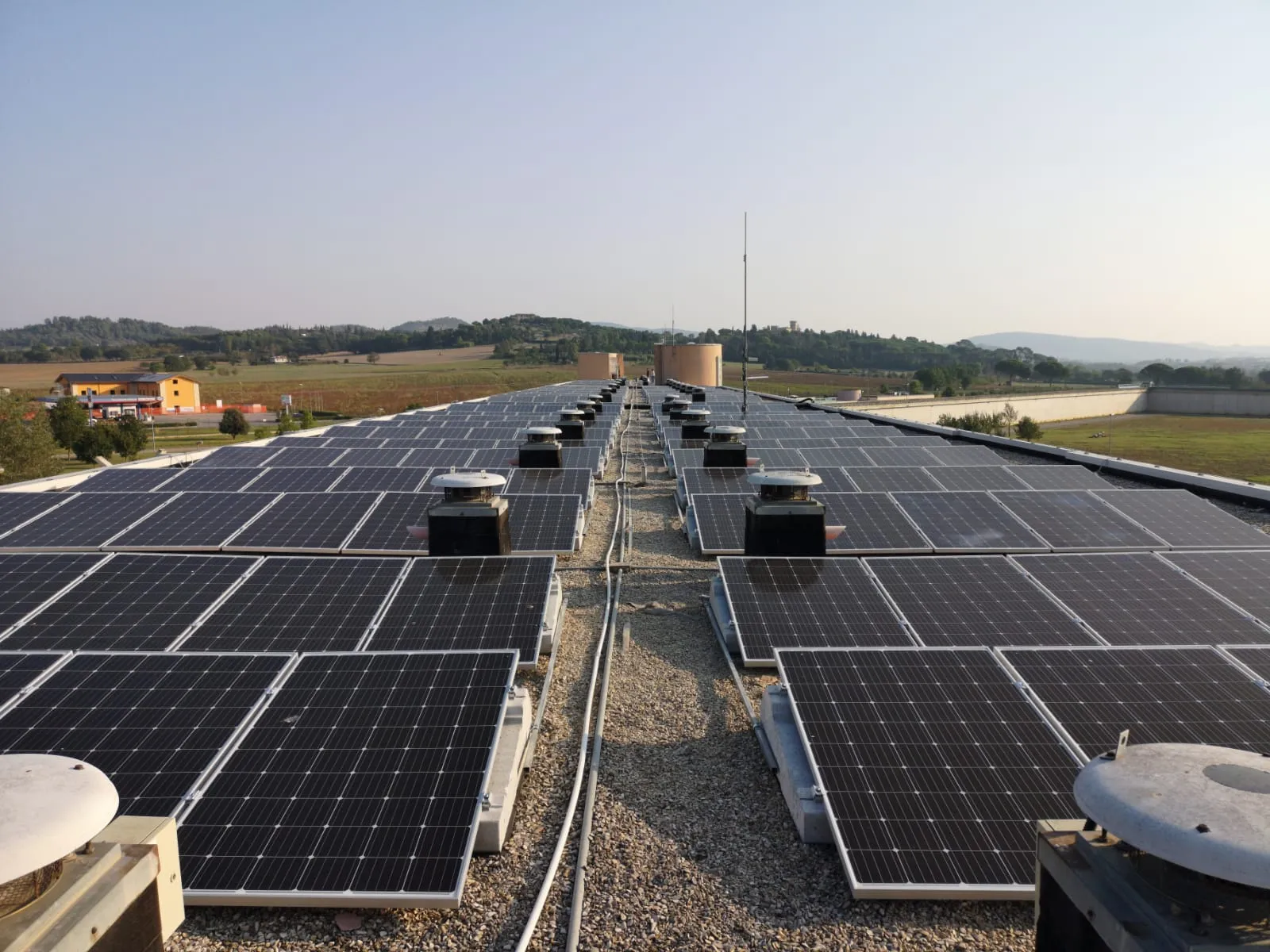 Impianto fotovoltaico in copertura, Casa circondariale di Perugia