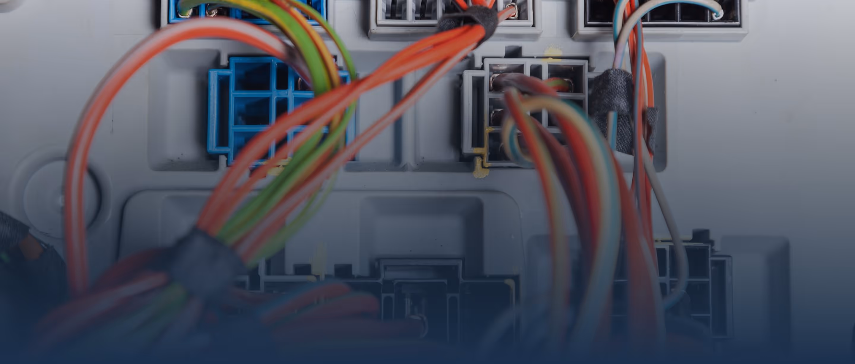 Cablaggi di un quadro elettrico