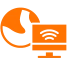 Icona monitoraggio da remoto tramite app