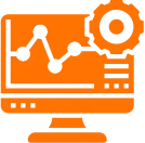 Icona monitoraggio della produzione e dei consumi