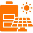 Icona impianti fotovoltaici con sistemi di accumulo