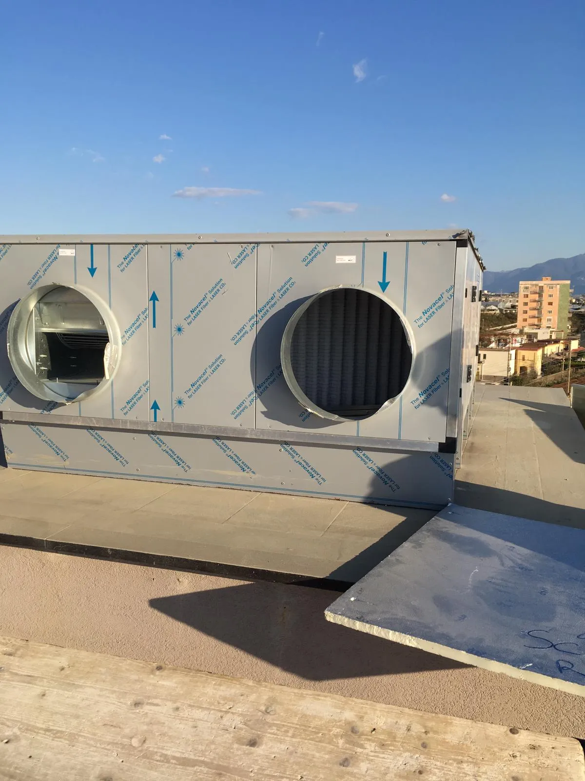 Unità di trattamento aria in copertura, Hotel Torre di Bassano